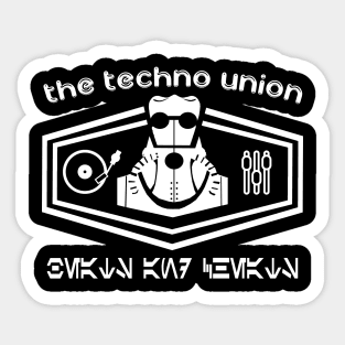 The Techno Union Sticker